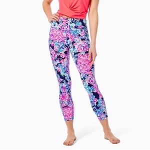 Lilly Pulitzer Luxletic 24” High-Rise Weekender Leggings Turtle Amazement size L